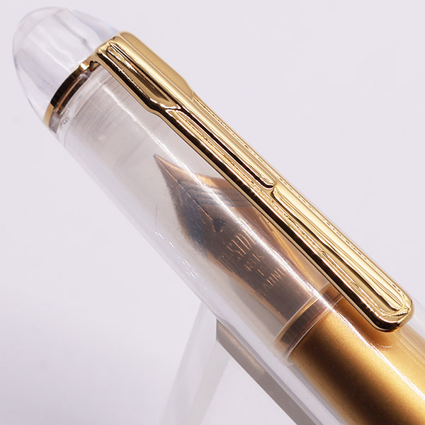 Platinum President Fountain Pen - Clear Demonstrator, Gold